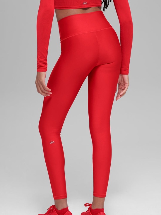 ALO Yoga Pants - ALO Yoga 7/8 High-Waist Airlift Legging in Bright Red Small Limited Edition Colo